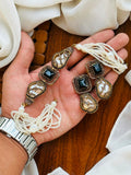 Casual Wear-Black Onyx and Baroque Pearl Set.