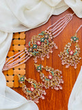 Casual Wear-Royal Meenakari & Crystal Beaded Choker Set