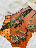 Bridal Wear-Royal Meenakari & Crystal Beaded Choker Set