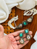 Casual Wear-Mint Green and Baroque Pearl Set.
