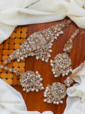 Bridal Wear-Pure Pearl Kundan & Mirror Set