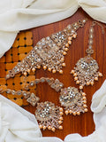 Bridal Wear-Pure Pearl Kundan & Mirror Set