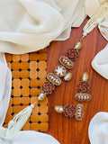 Casual Wear-Emerald and Pearl Jewelry Set