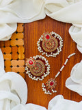 Party Wear - Jhumka Earrings & Matching Maang Tikka Set