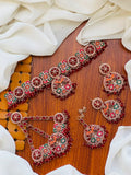 Bridal Wear - Royal Maroon Red Jewelry Set