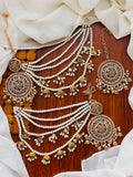 Party Wear- Kundan Chandbali & Maang Tikka Set