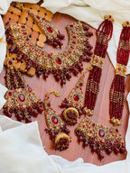 Bridal Wear - Royal Maroon Bridal Set