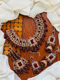 Bridal Wear - Royal Rectangular Crystal Bridal Jewelery Set