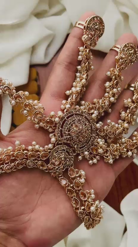 Casual Wear-Royal Kundan &Pearl Hathphool
